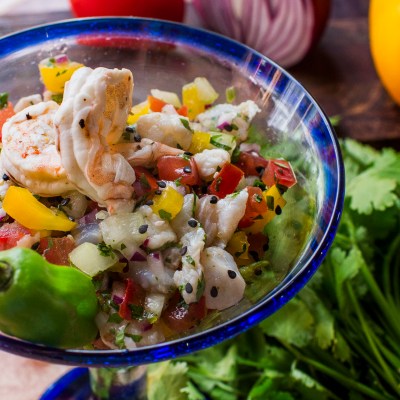 a bowl of food on a plate