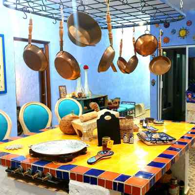 a group of people sitting at a table