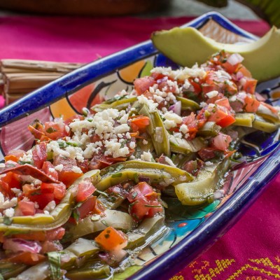 a tray of food on a plate