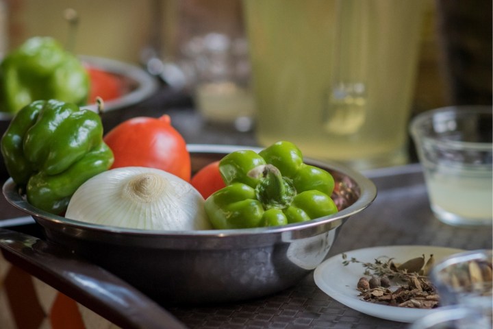 a bowl of fruit on a table