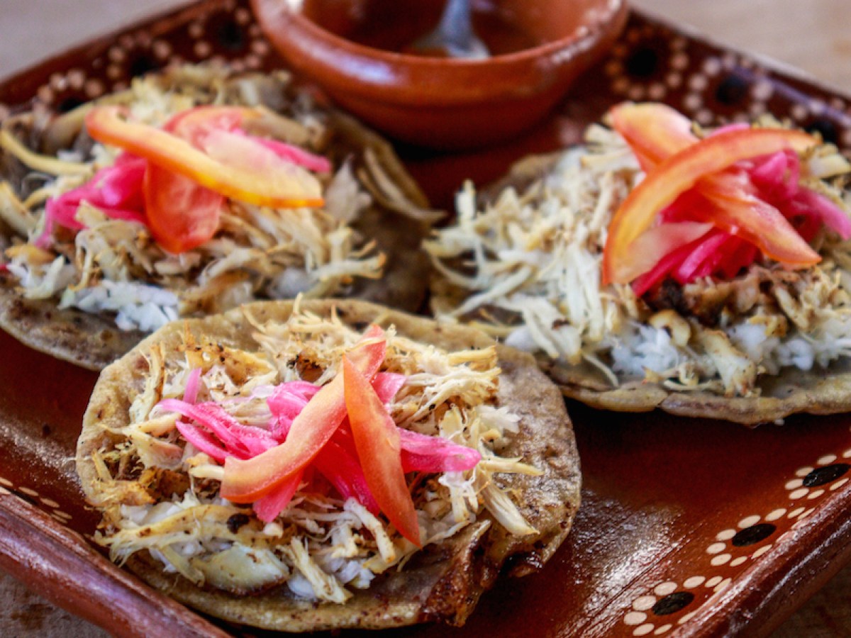 a plate of food on a table